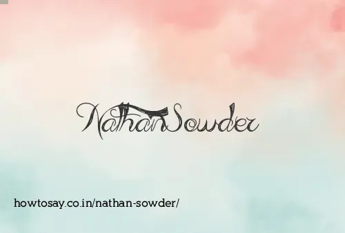 Nathan Sowder