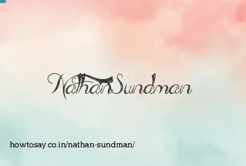 Nathan Sundman