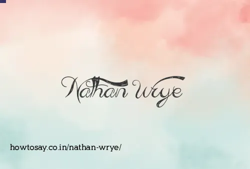 Nathan Wrye