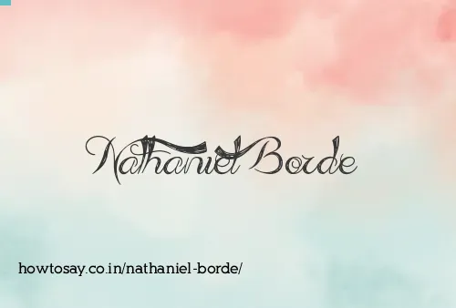 Nathaniel Borde