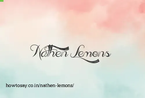 Nathen Lemons