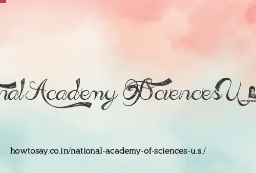 National Academy Of Sciences U.s.
