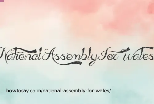 National Assembly For Wales