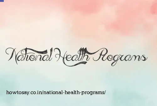 National Health Programs