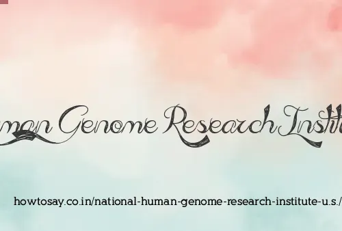 National Human Genome Research Institute U.s.