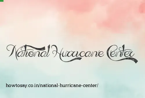 National Hurricane Center