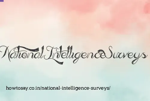 National Intelligence Surveys