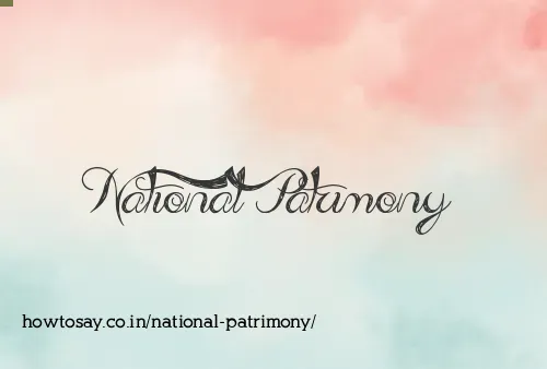 National Patrimony