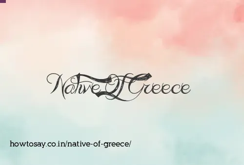 Native Of Greece