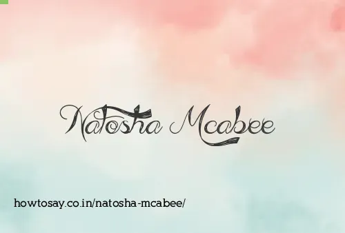 Natosha Mcabee