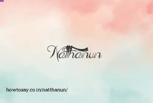 Natthanun