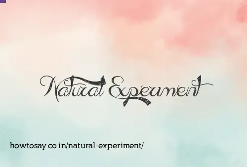 Natural Experiment