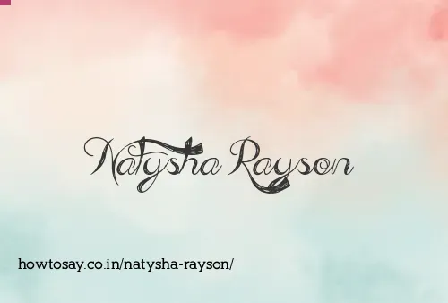 Natysha Rayson