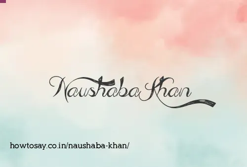 Naushaba Khan