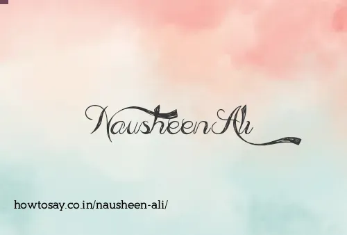 Nausheen Ali