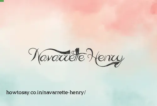 Navarrette Henry