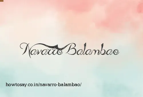 Navarro Balambao