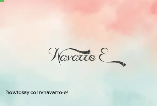 Navarro E