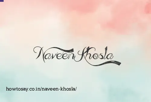 Naveen Khosla