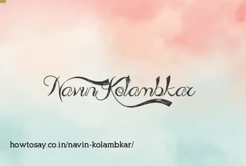 Navin Kolambkar