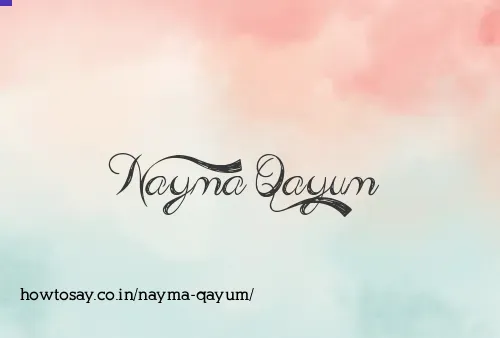 Nayma Qayum