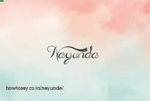 Nayunda