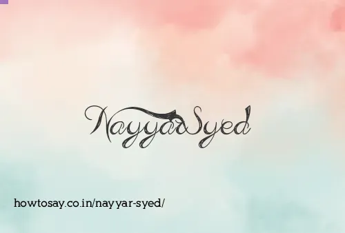 Nayyar Syed
