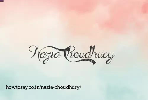 Nazia Choudhury