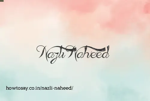 Nazli Naheed