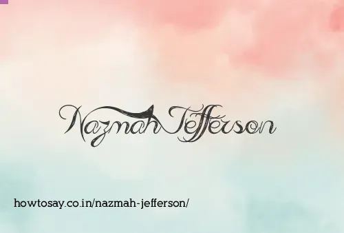 Nazmah Jefferson