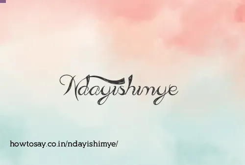 Ndayishimye