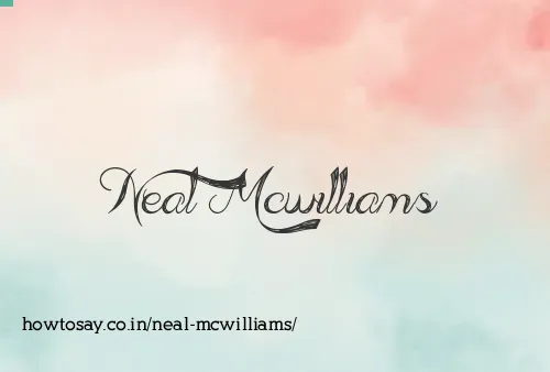 Neal Mcwilliams