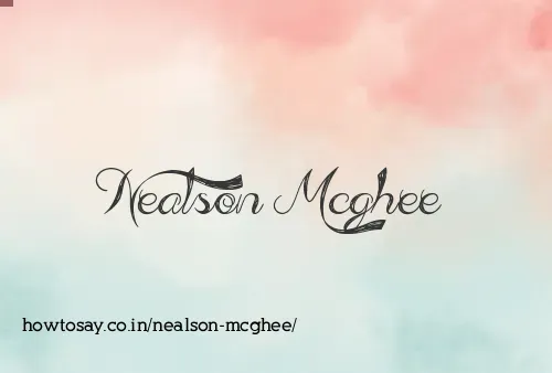 Nealson Mcghee