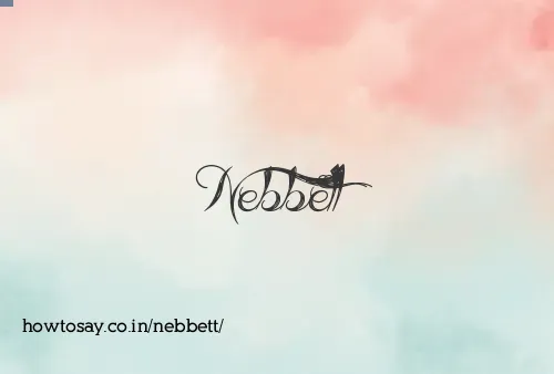 Nebbett