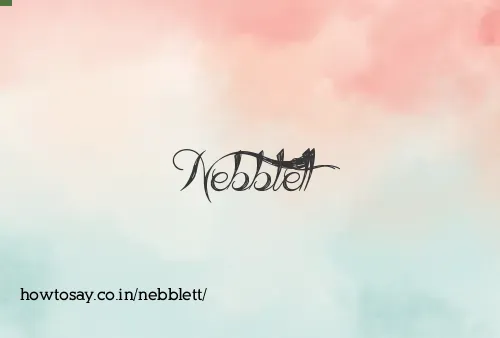 Nebblett