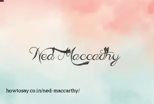 Ned Maccarthy