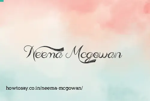 Neema Mcgowan