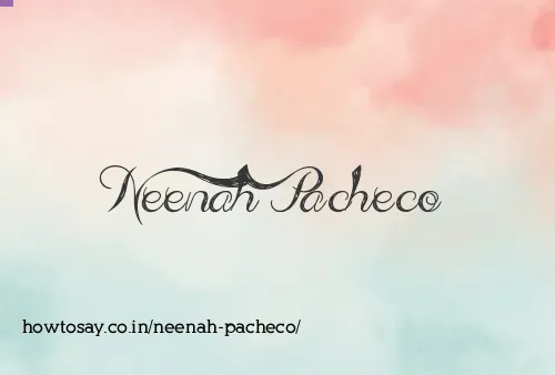 Neenah Pacheco