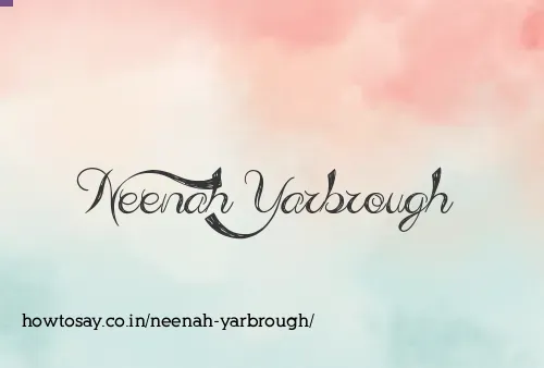 Neenah Yarbrough