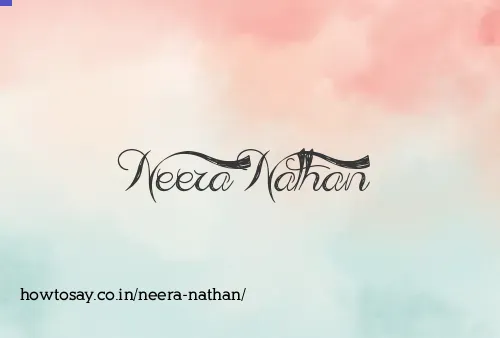 Neera Nathan