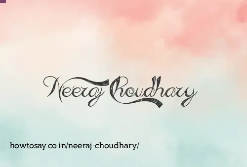 Neeraj Choudhary