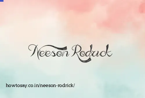 Neeson Rodrick