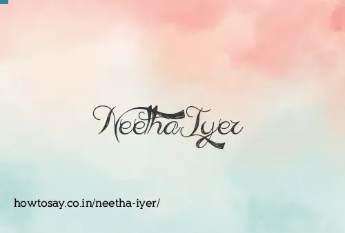 Neetha Iyer