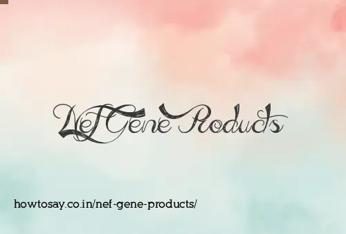 Nef Gene Products