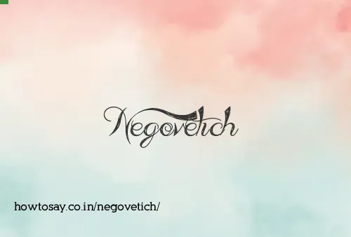 Negovetich