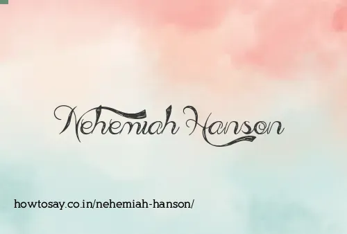 Nehemiah Hanson