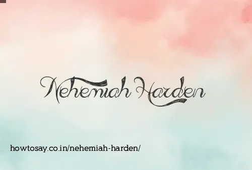 Nehemiah Harden