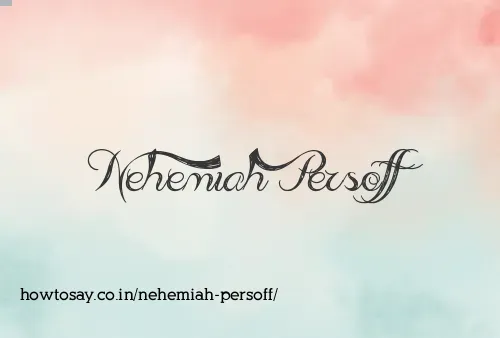 Nehemiah Persoff