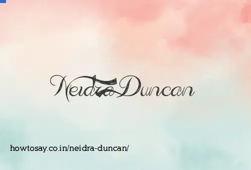 Neidra Duncan