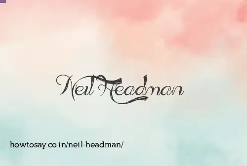 Neil Headman